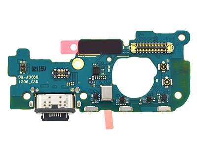 Samsung SM-A336 Galaxy A33 5G - Sub Board + Plug In + Microfono