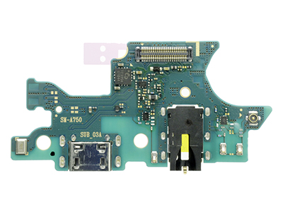 Samsung SM-A750 Galaxy A7 2018 - Sub Board + Plug In + Jack Audio + Microfono