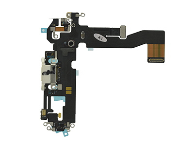 Apple iPhone 12 Pro - Flat cable + Connettore Ricarica + Microfono Bianco No Logo