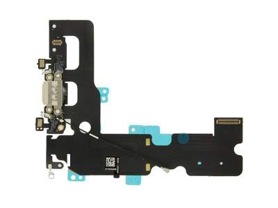 Apple iPhone 7 Plus - Flat cable + Connettore Ricarica + Microfono Bianco Iphone 7 Plus